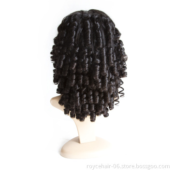 Peruvian Virgin Cuticle Aligned Human Hair Loose Deep Wave Lace Frontal Full Lace Wig